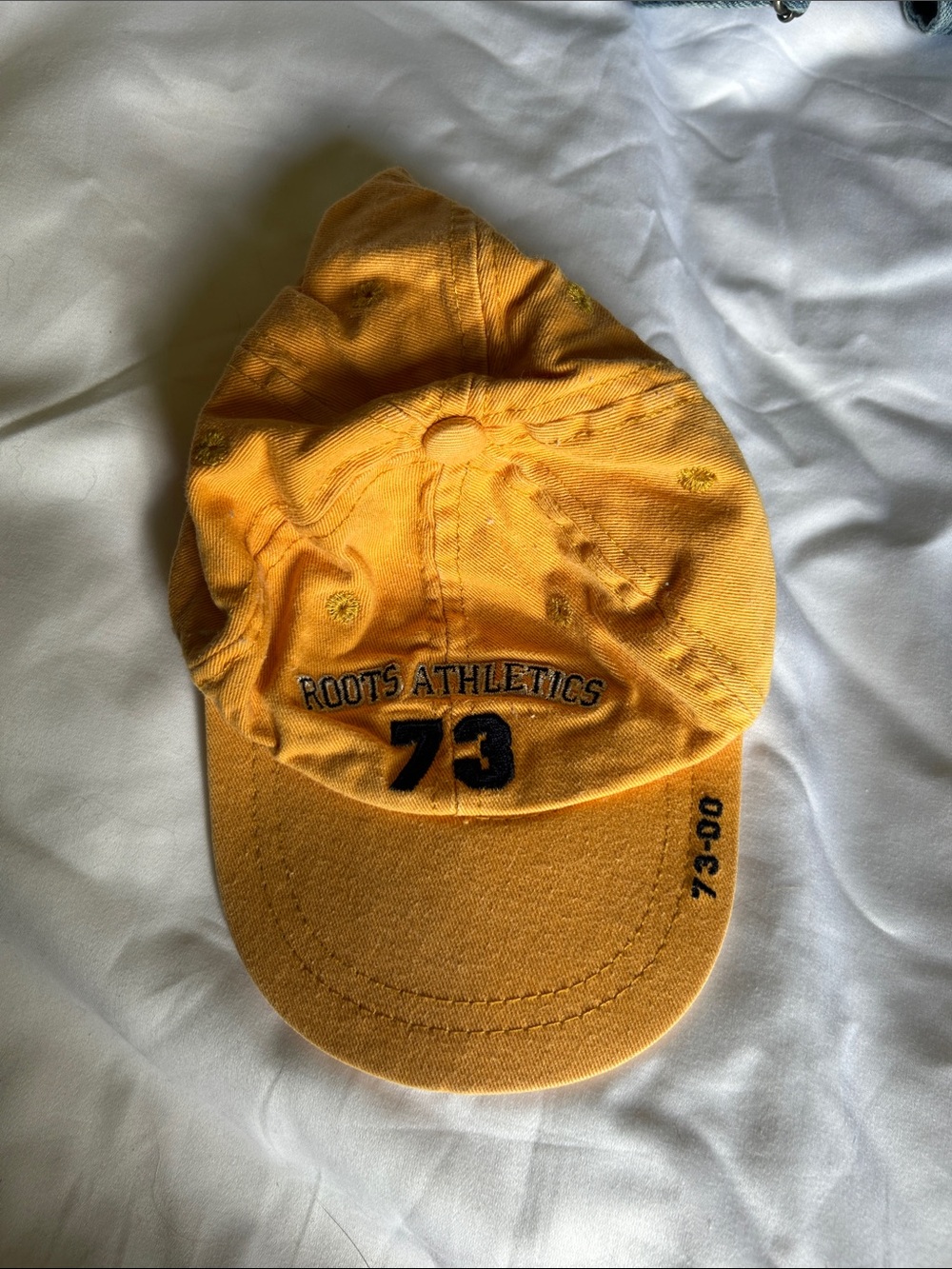 Roots Kids Yellow 'Roots Athletics 73' Baseball Cap